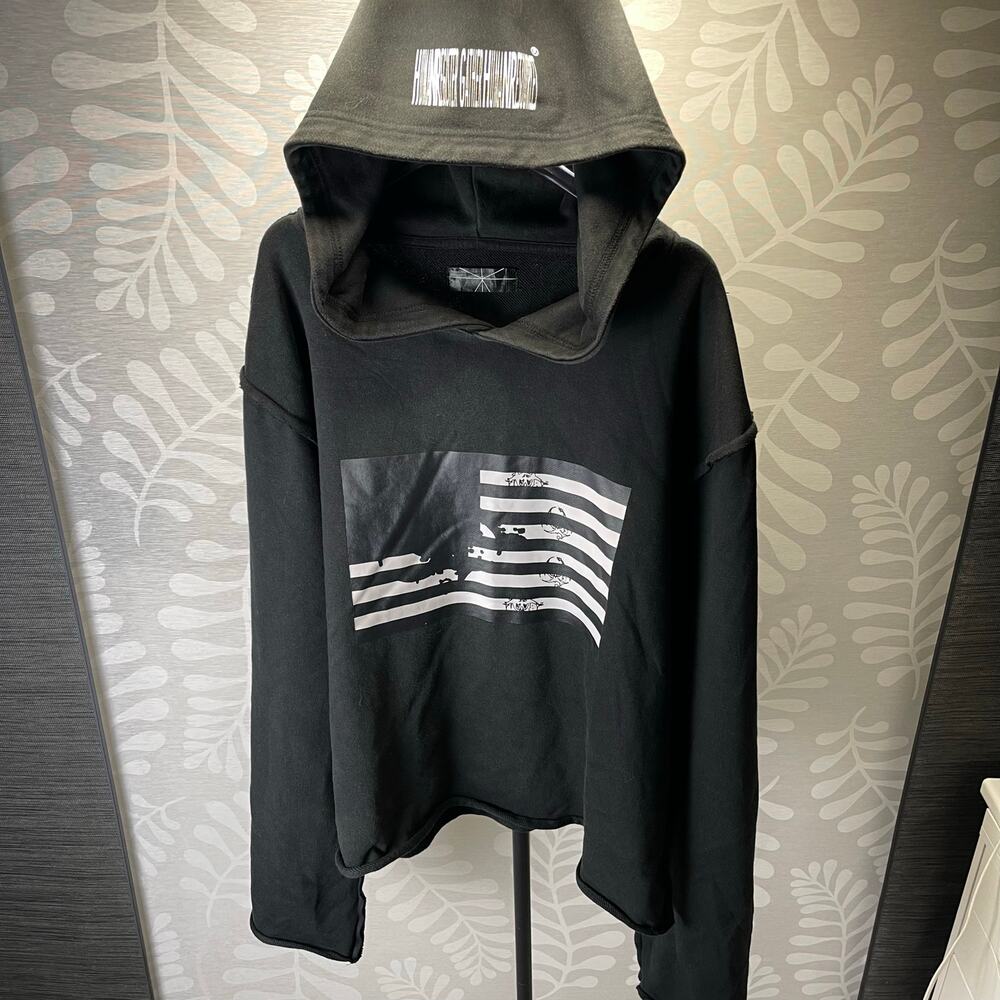 Black Opium USA American Flag Vetements Style Hoodie size L